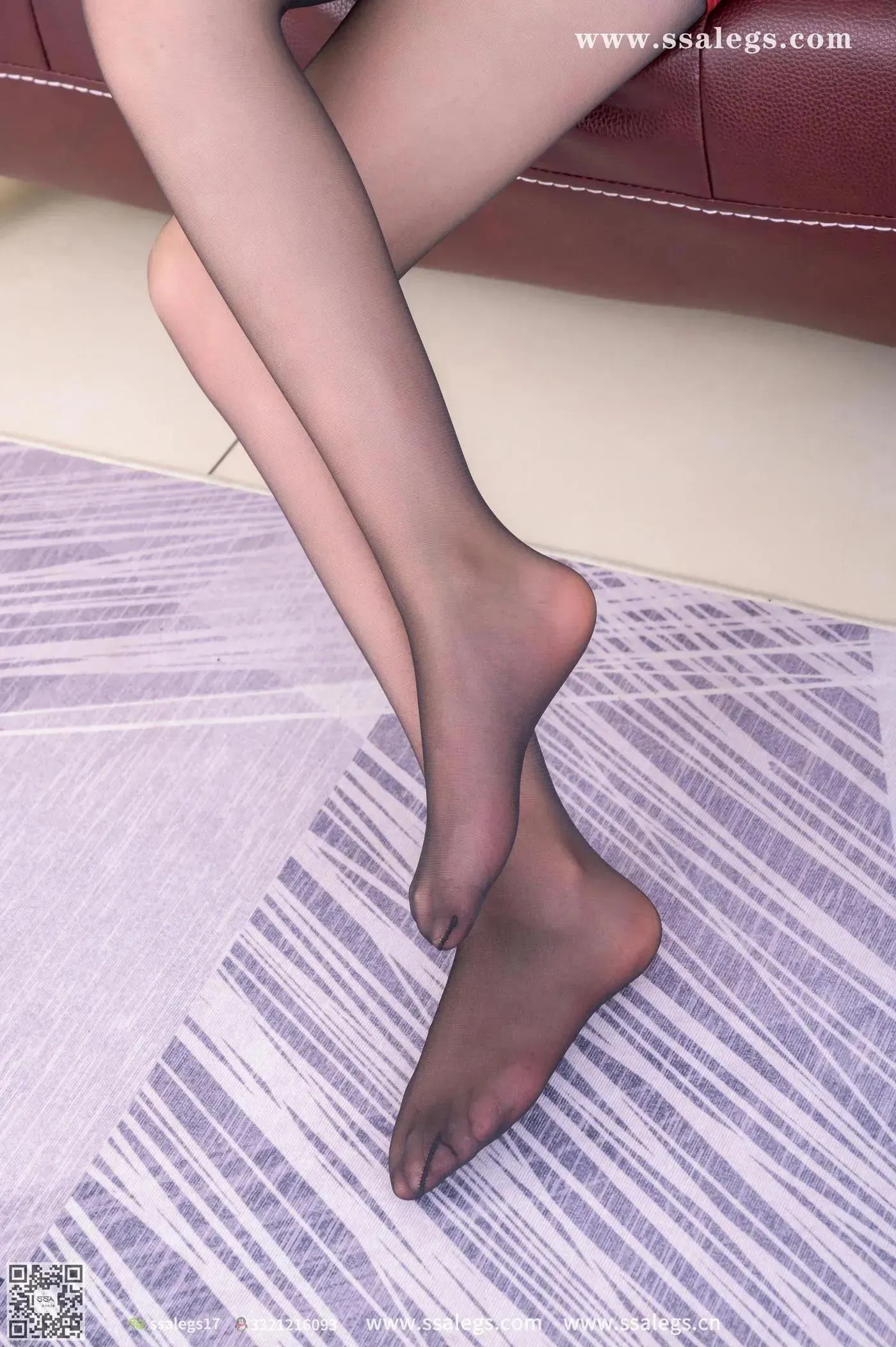 [SSA丝社]超清写真 NO.433 秋秋仿鳄鱼皮吊带连衣裙黑丝写真[22] [50P]插图2